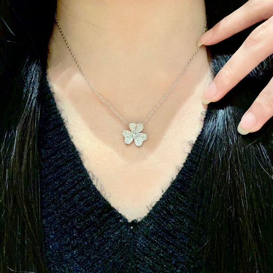 Van Cleef & Arpels Brass Alhambra Necklace