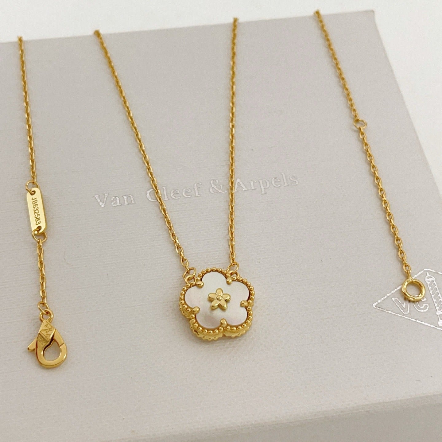 Van Cleef & Arpels Gold Brass Necklace