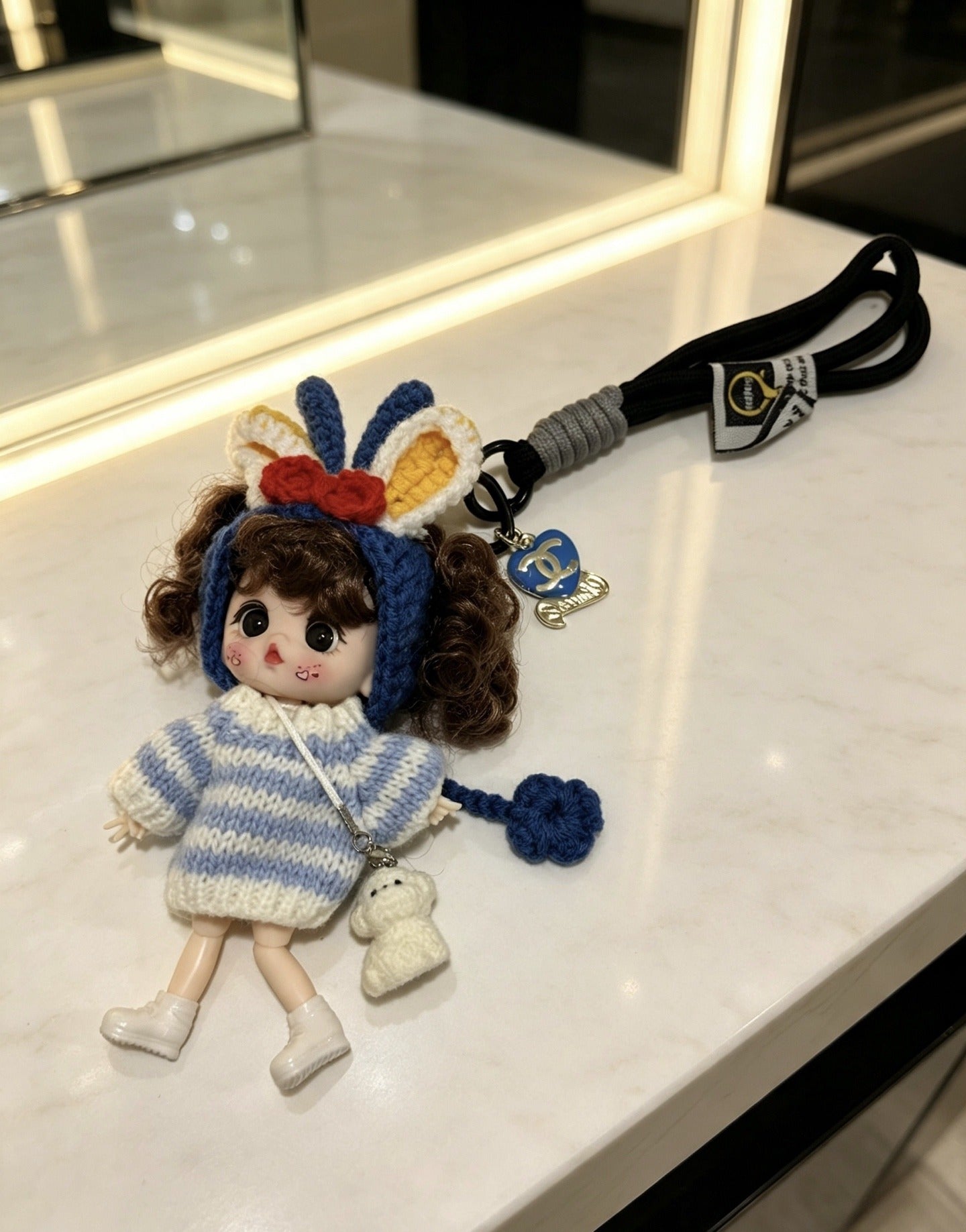 Chanel Vintage-Finish Keychain