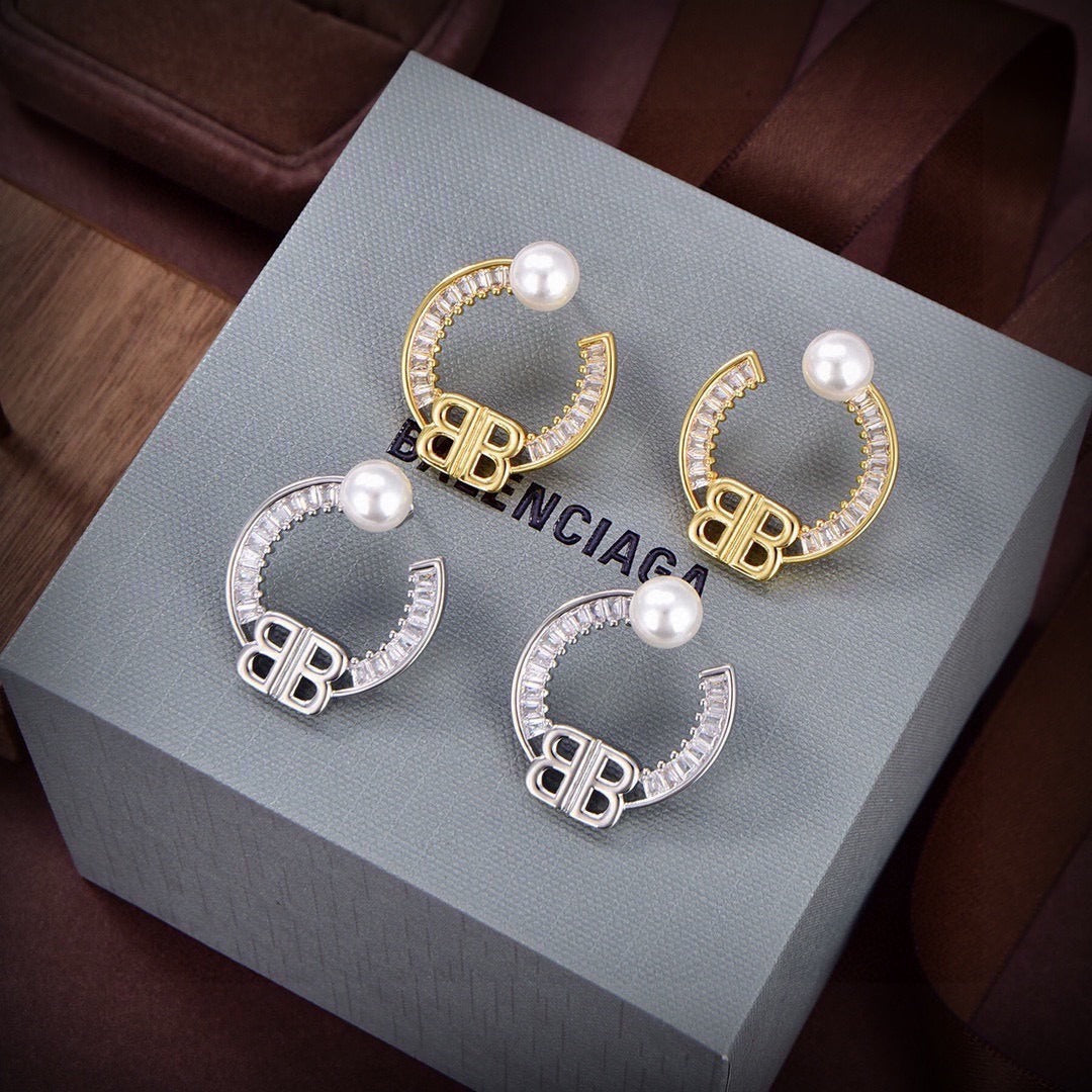 Balenciaga Brass Earrings