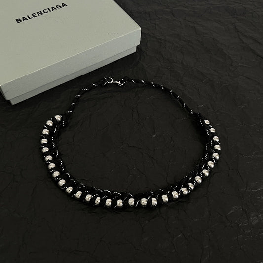 Balenciaga Brass Vintage-Finish Necklace