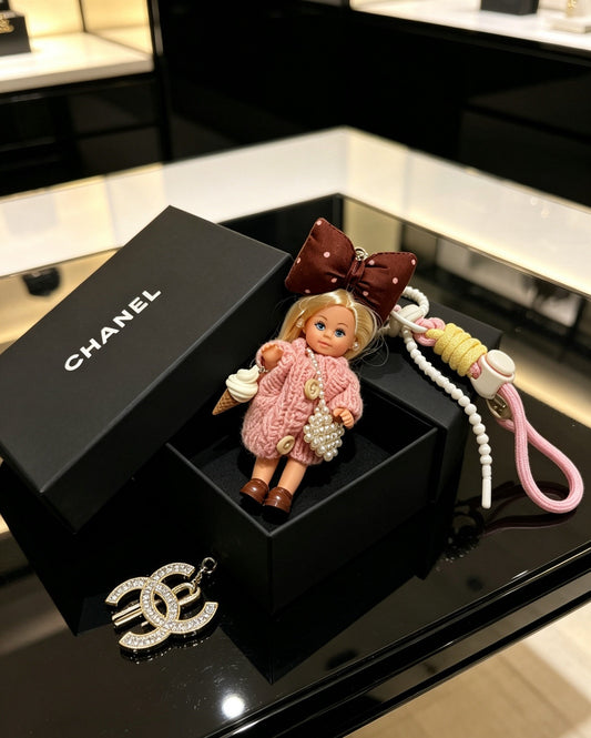 Chanel Vintage-Finish Keychain