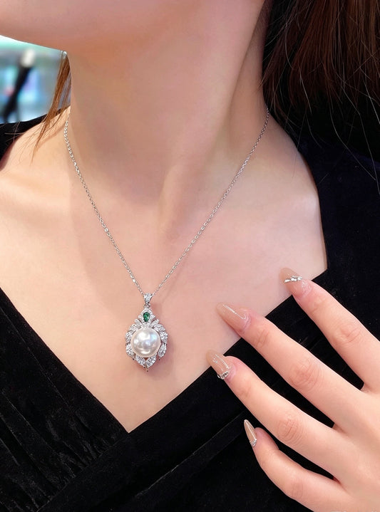Swarovski Sterling Silver Pearl Necklace