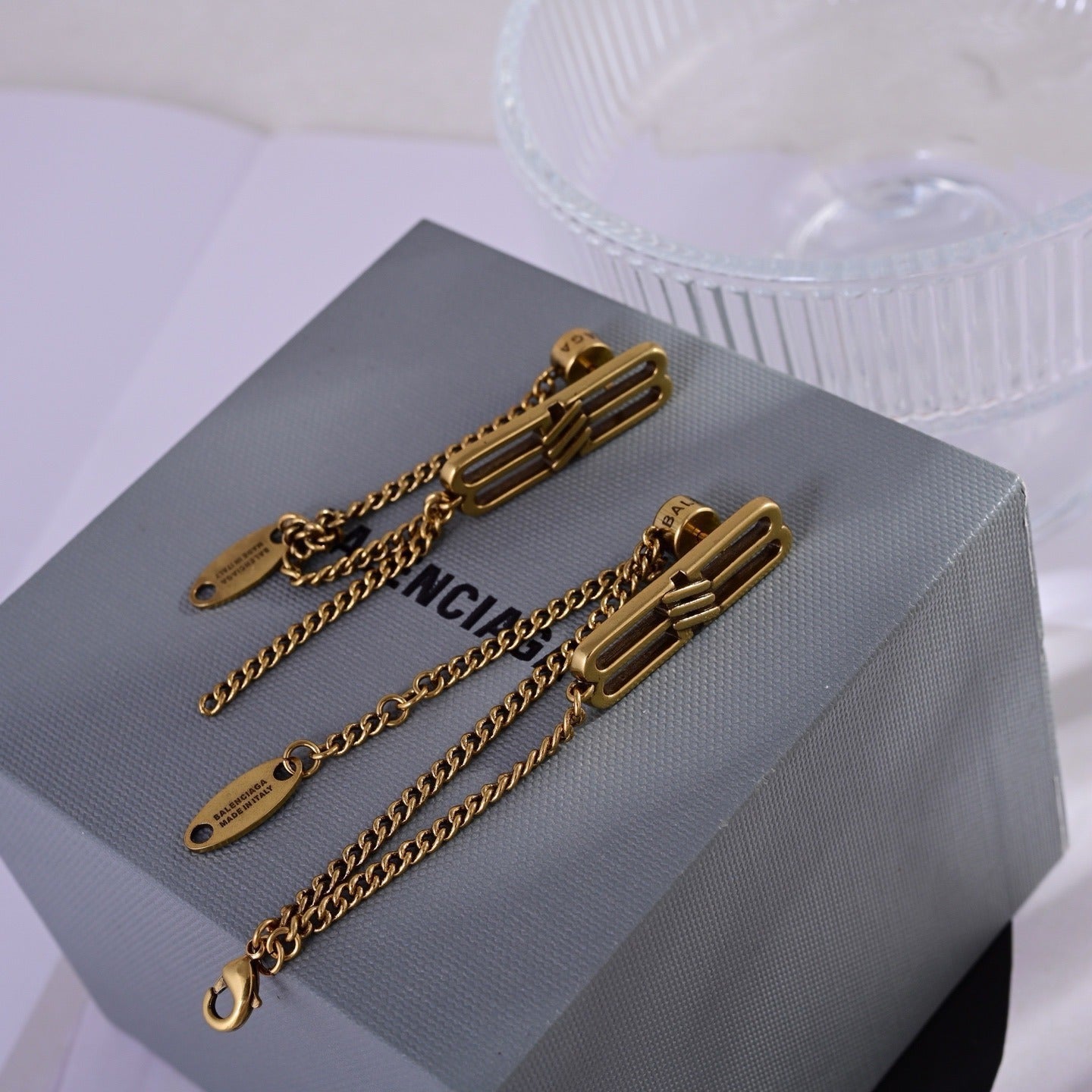 Balenciaga Brass Earrings