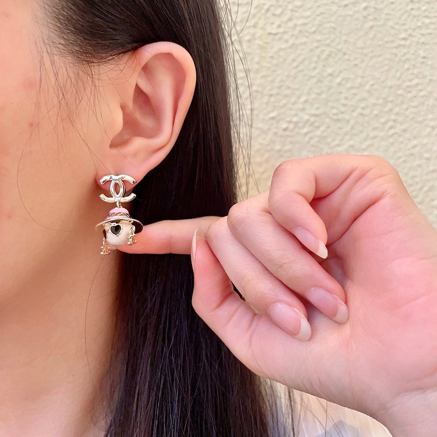 Chanel Heart Earrings