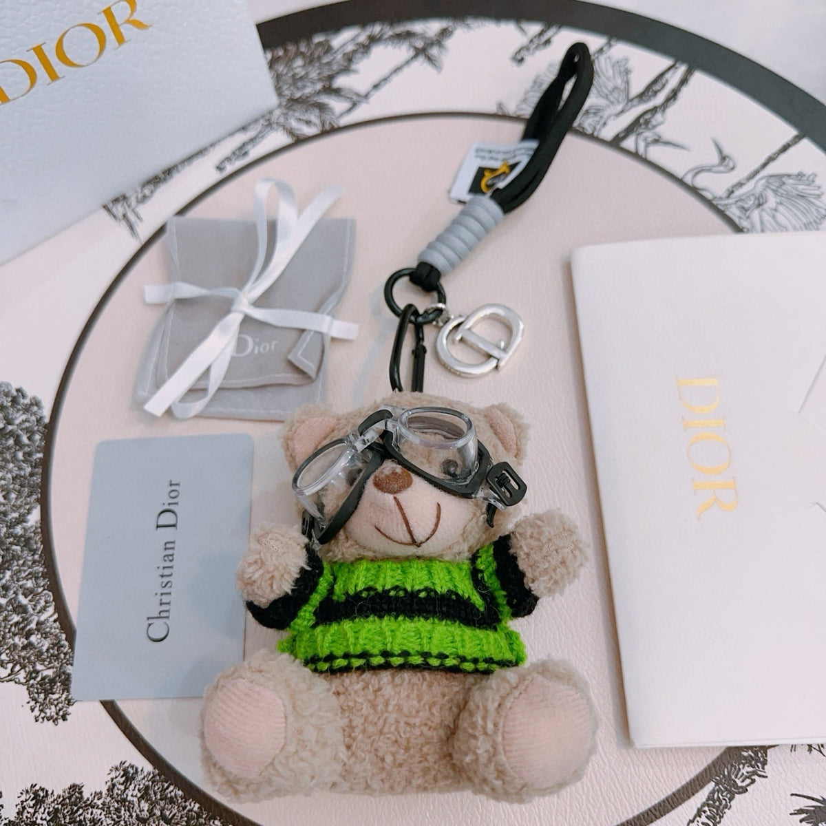 Dior Vintage-Finish Keychain