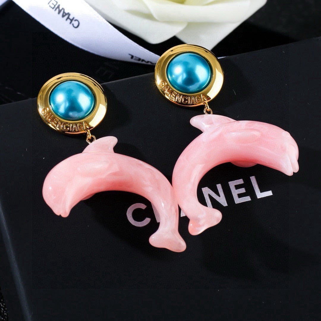 Balenciaga Brass Earrings