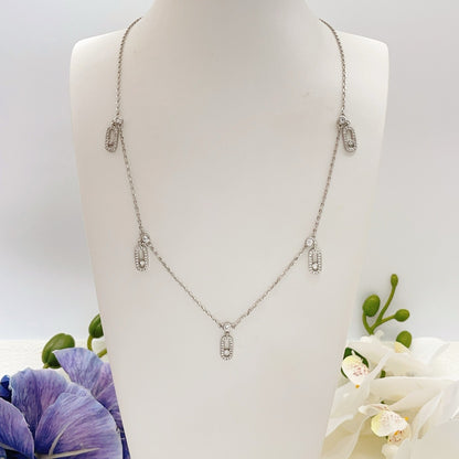 Messika Silver Brass Tassel Necklace