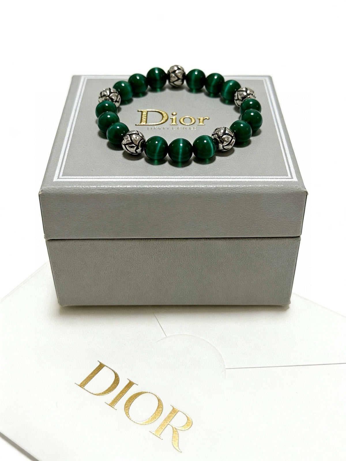 Dior Sterling Silver Vintage-Finish Bracelet