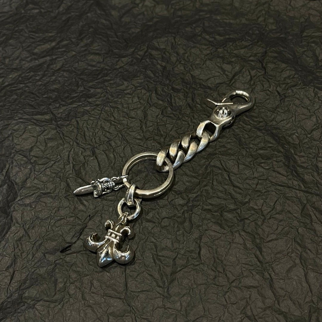Chrome Hearts Sterling Silver Keychain
