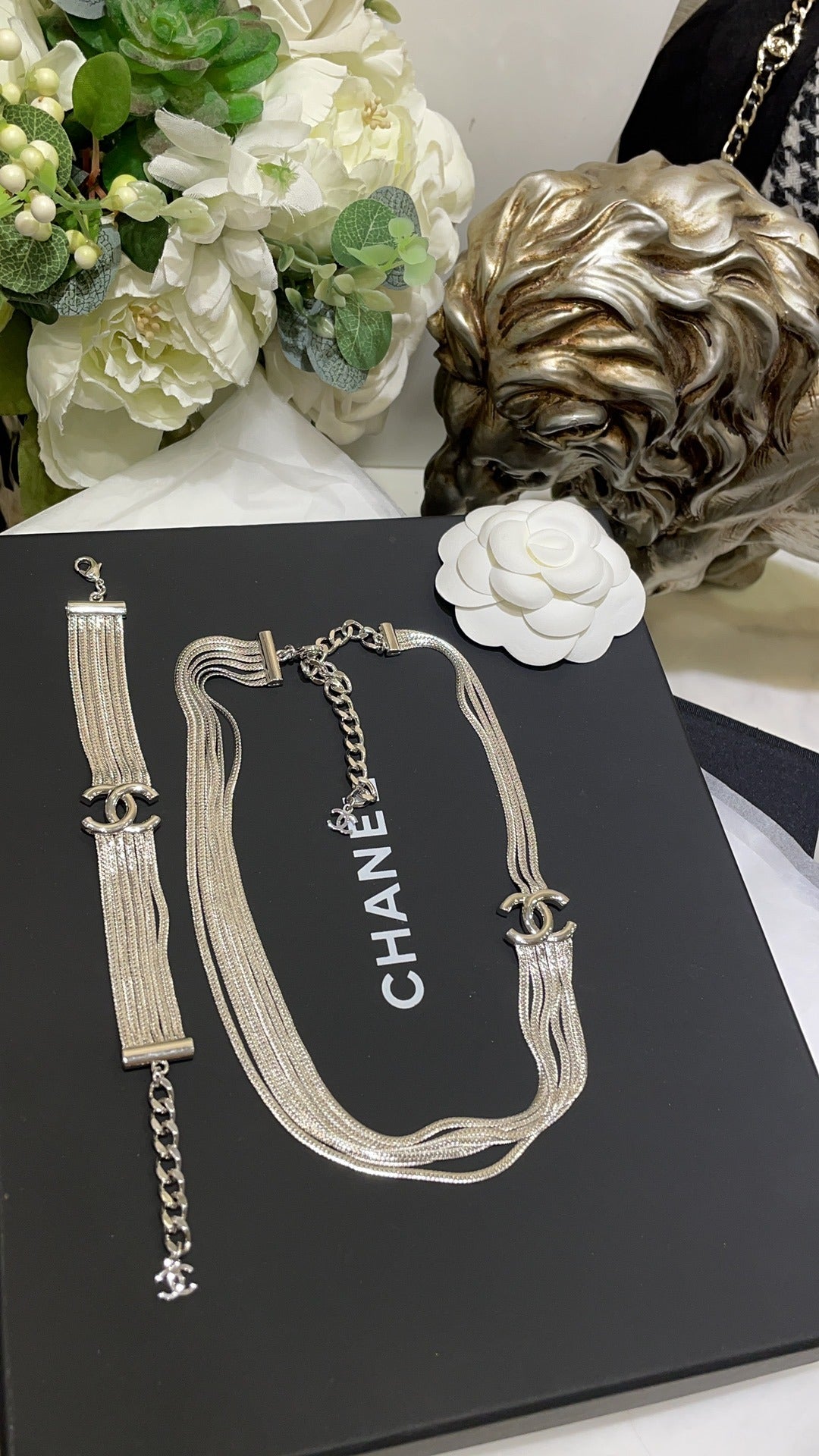Chanel Silver Chain Necklace