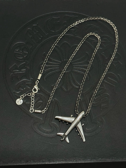 Chrome Hearts Sterling Silver Cross Necklace