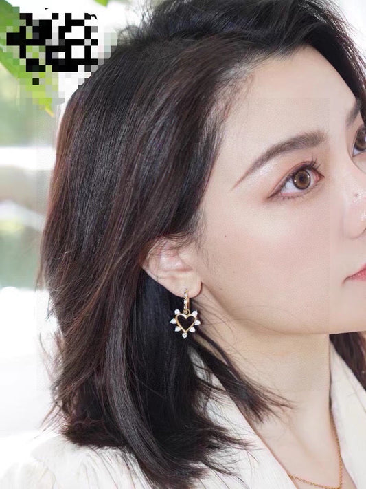 Celine Gold Heart Earrings