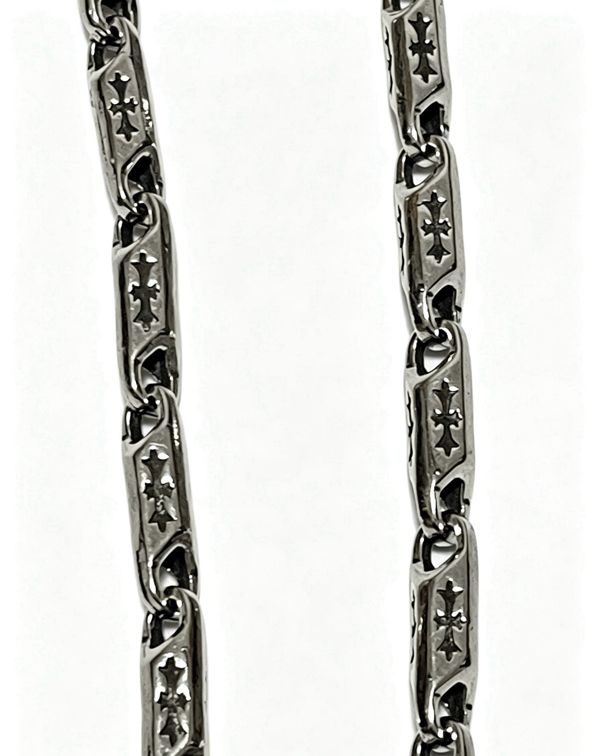 Chrome Hearts Sterling Silver Cross Necklace
