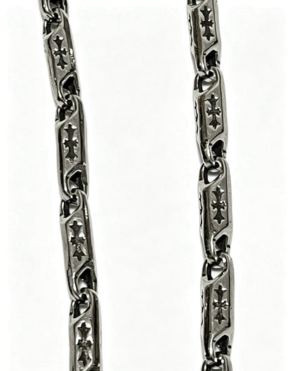 Chrome Hearts Sterling Silver Cross Necklace