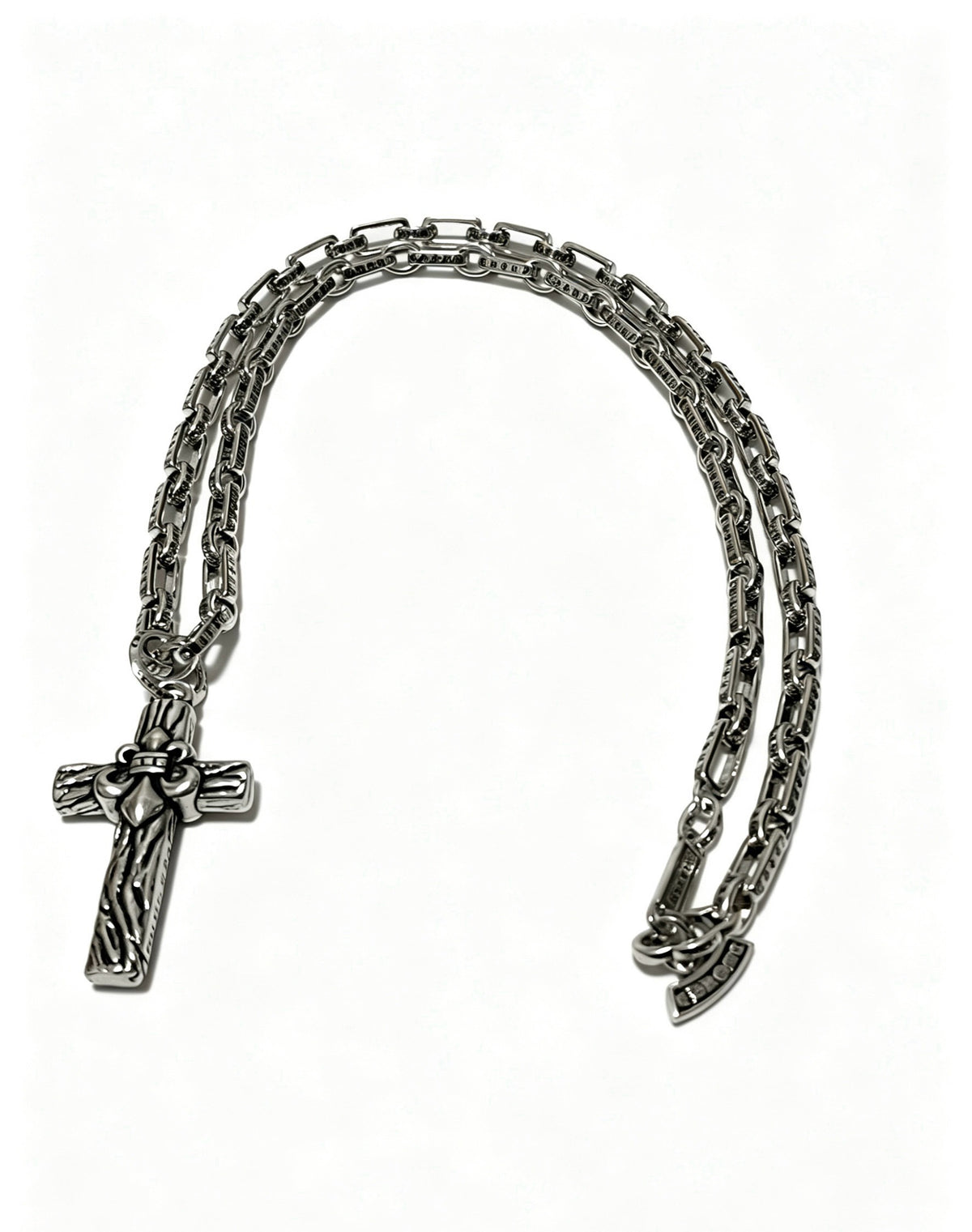 Chrome Hearts Sterling Silver Cross Necklace