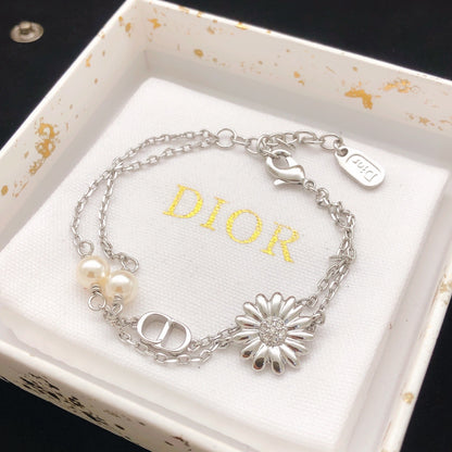 Dior Brass Sunburst Bracelet