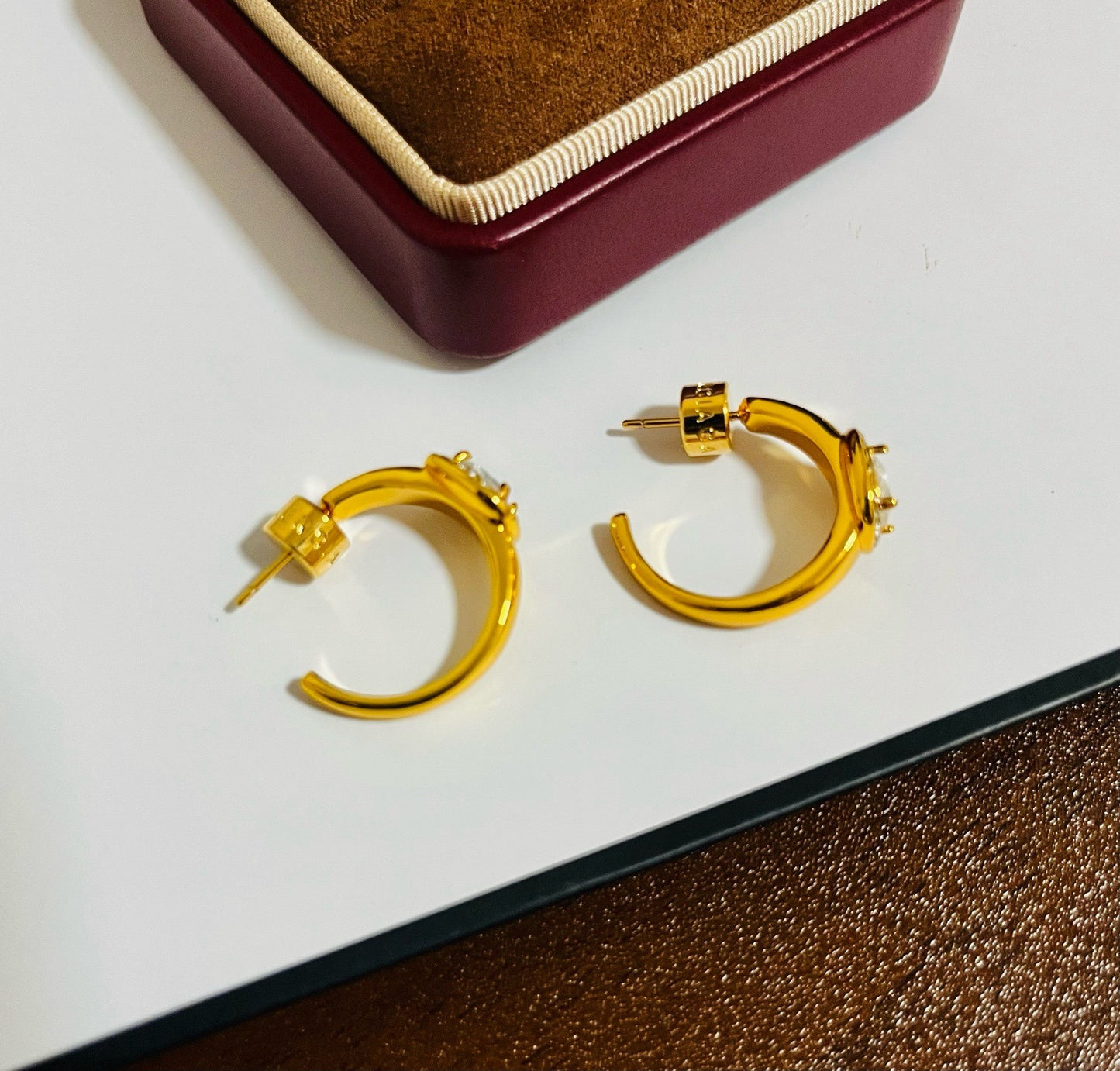 Balenciaga Brass Earrings