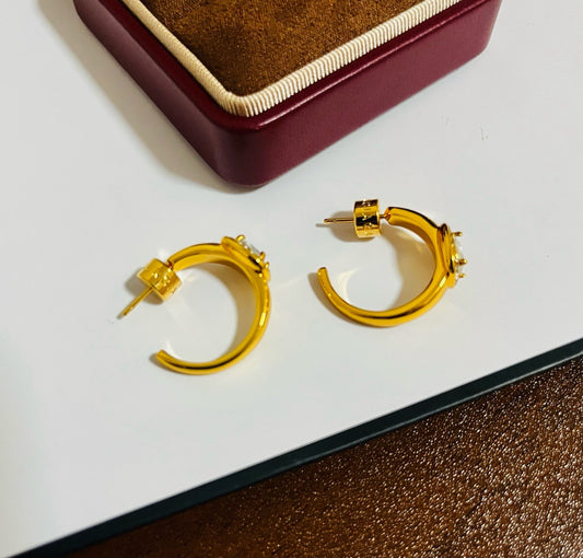 Balenciaga Brass Earrings