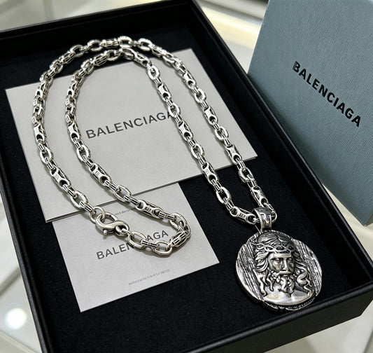 Balenciaga Vintage-Finish Necklace