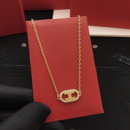 Celine Brass Necklace
