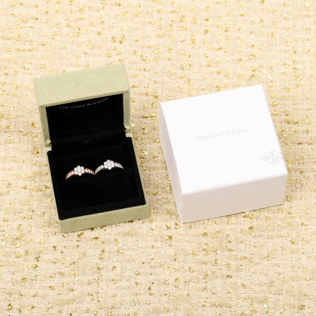 Van Cleef & Arpels Sterling Silver Round Ring