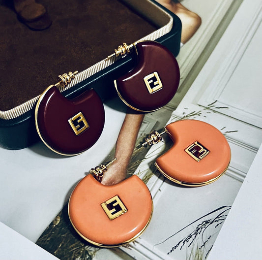 Fendi Logo Earrings