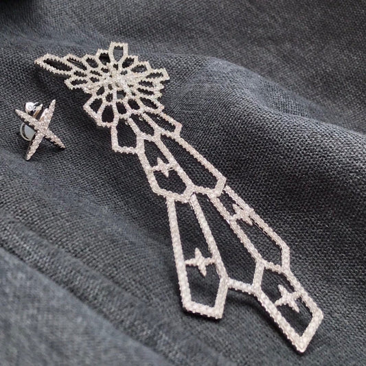 APM Monaco White Star Earrings
