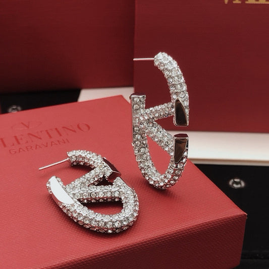 Valentino Silver Brass Earrings