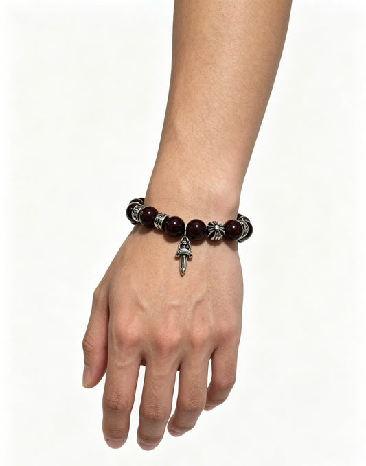 Chrome Hearts Sterling Silver Cross Bracelet