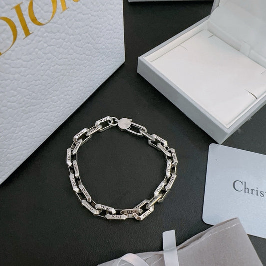 Dior Sterling Silver Chain Bracelet