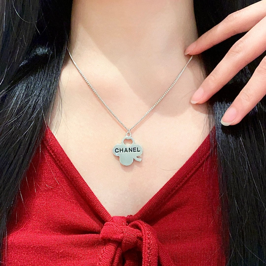 Chanel Logo Necklace