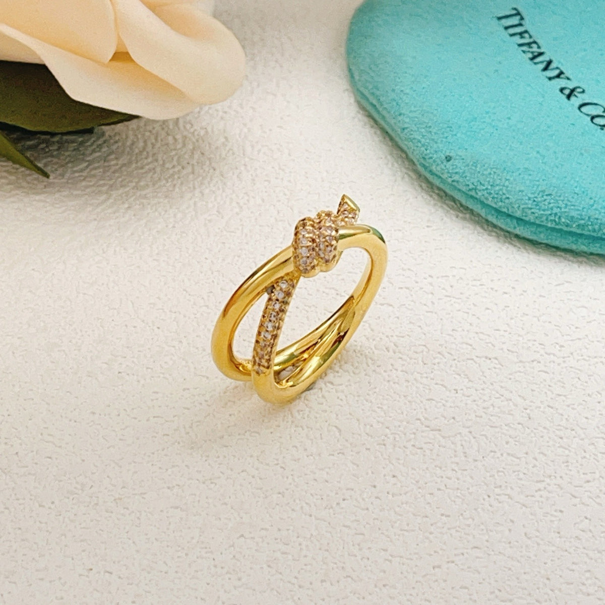 Tiffany & Co. Gold Brass Knot Ring