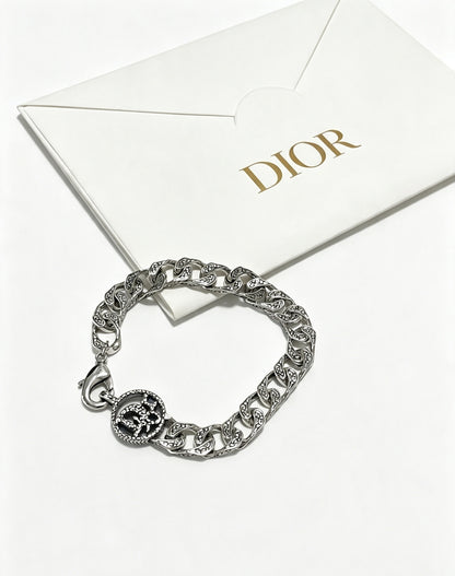 Dior Sterling Silver Chain Bracelet