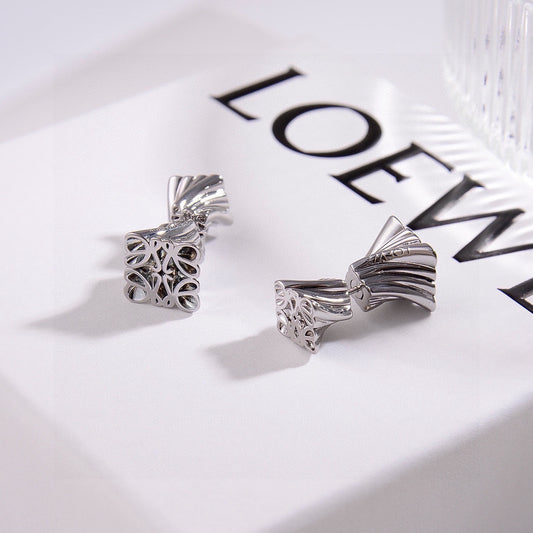 Loewe Brass Logo Earrings