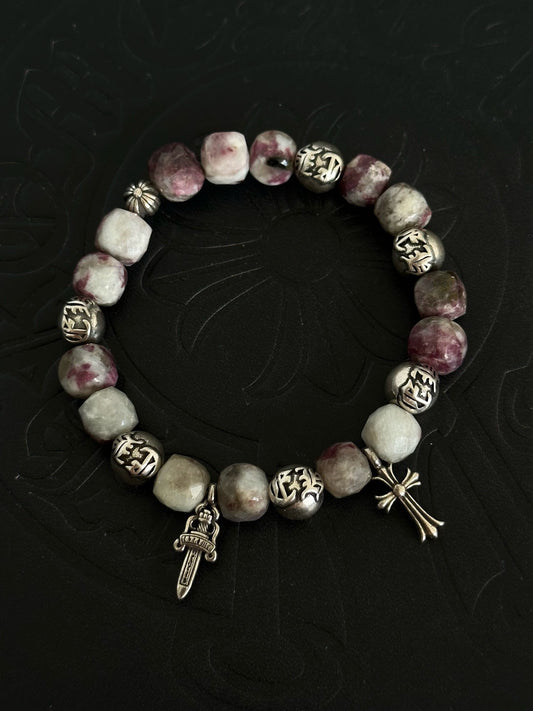 Chrome Hearts Sterling Silver Cross Bracelet