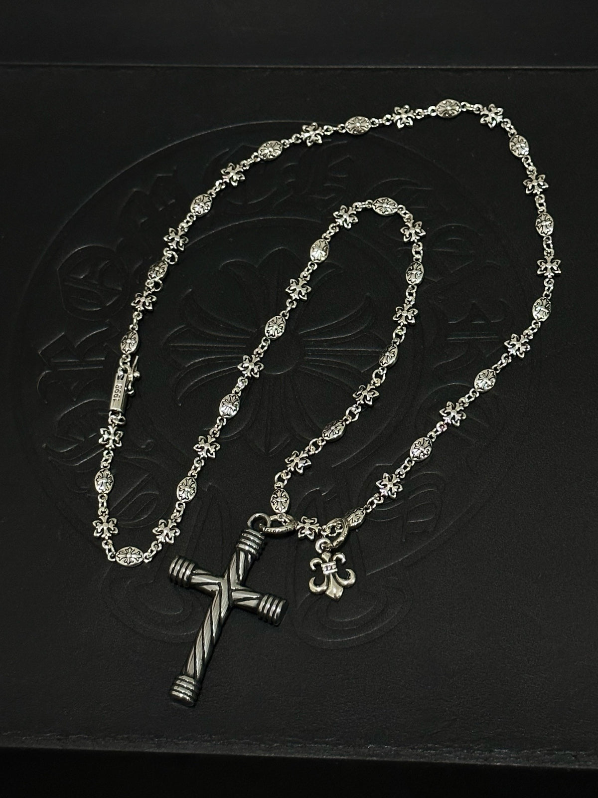 Chrome Hearts Sterling Silver Cross Necklace