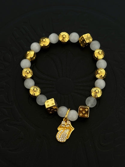 Chrome Hearts Sterling Silver Cross Bracelet