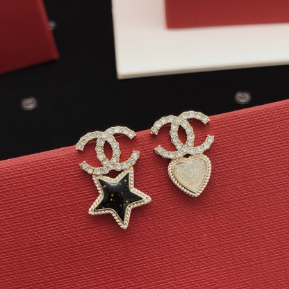 Chanel Heart Earrings