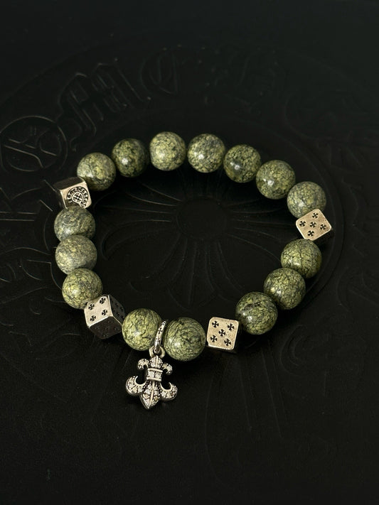 Chrome Hearts Sterling Silver Cross Bracelet