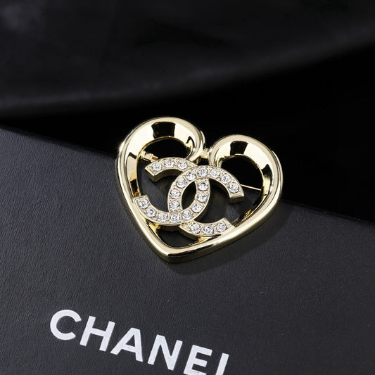 Chanel Heart Brooch