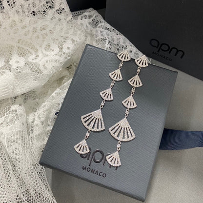 APM Monaco White Earrings
