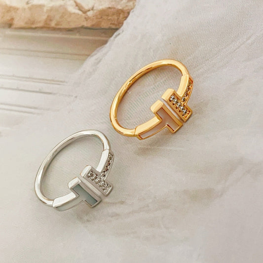 Tiffany & Co. Silver Brass Ring
