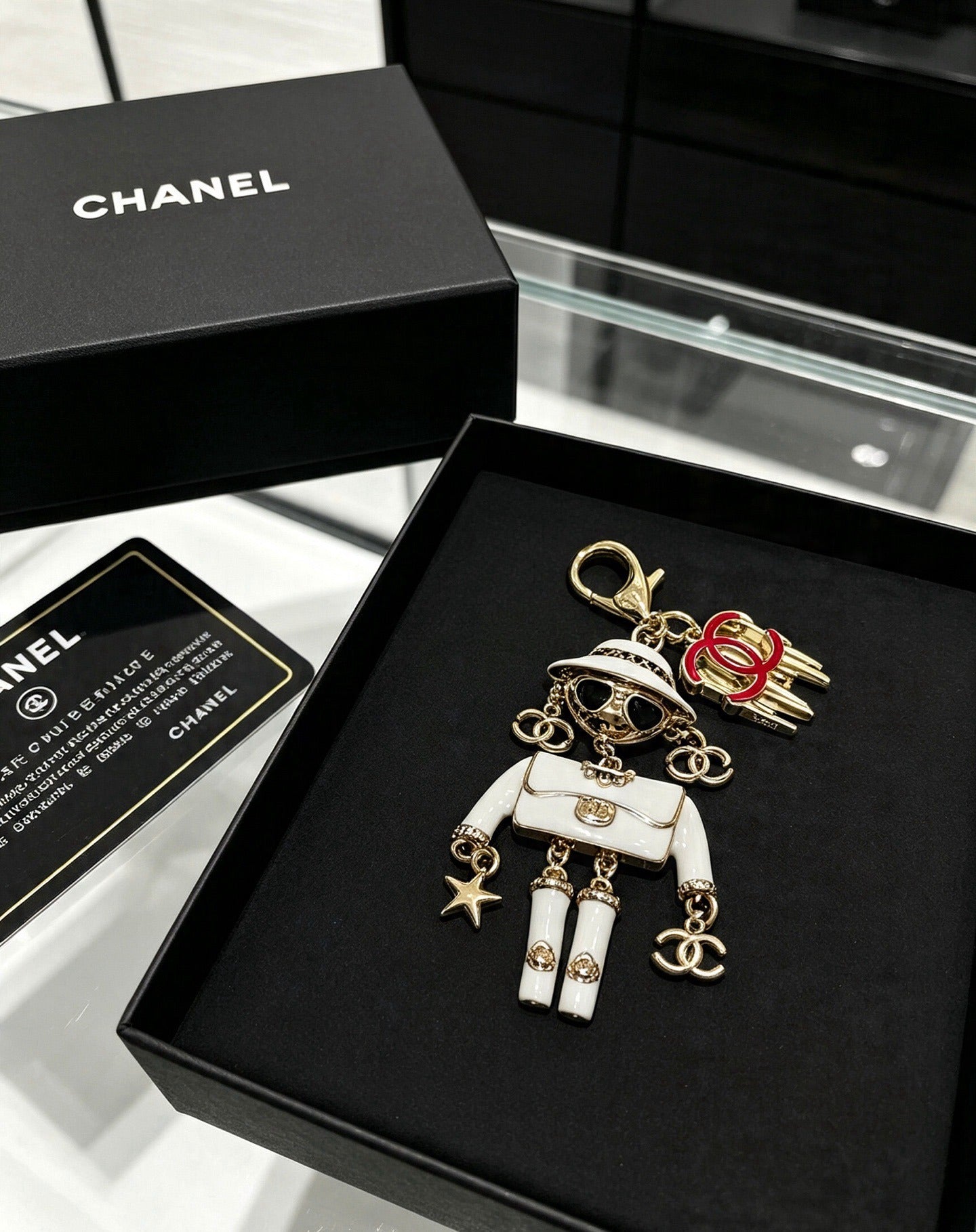 Chanel Vintage-Finish Keychain