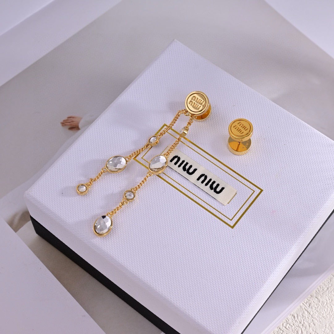 Miu Miu Logo Earrings
