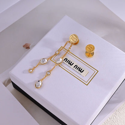 Miu Miu Logo Earrings