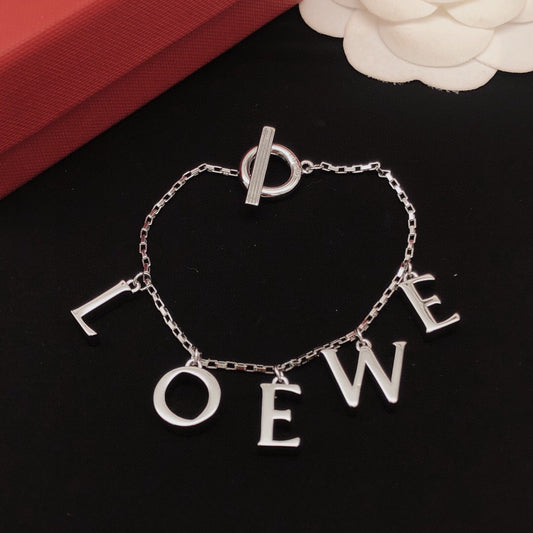Loewe Brass Logo Bracelet