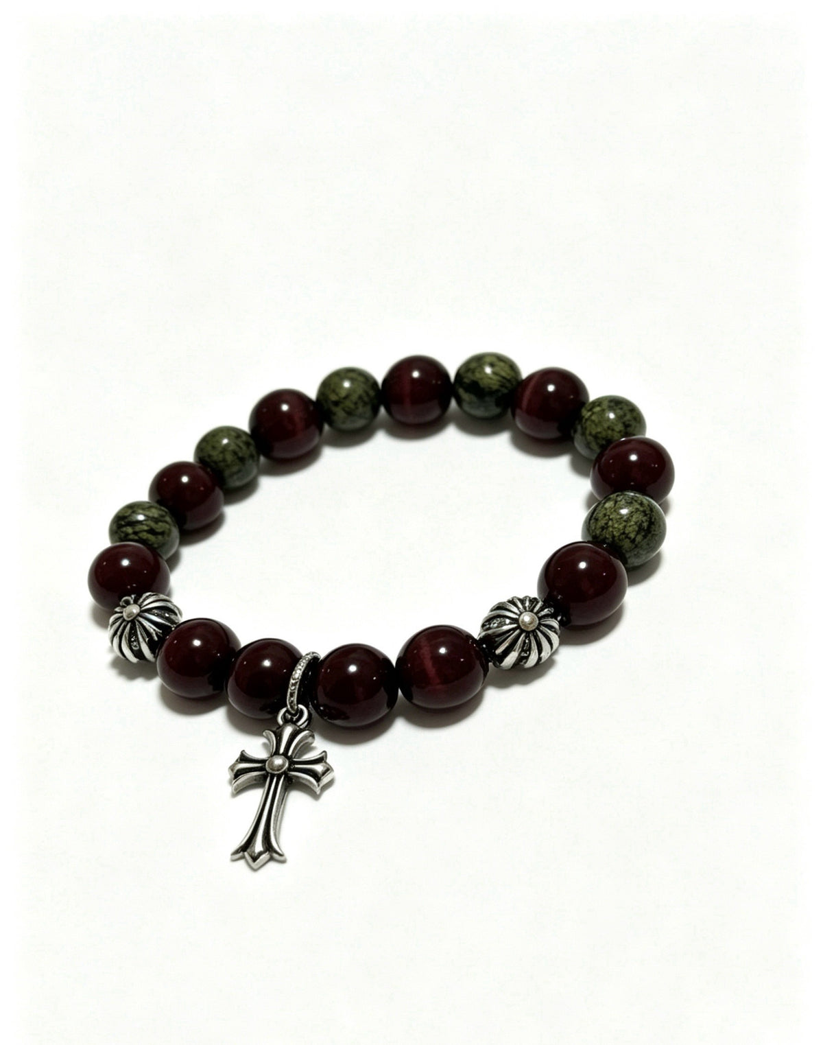 Chrome Hearts Sterling Silver Cross Bracelet