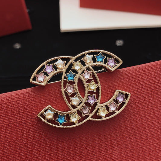 Chanel Brass Star Brooch