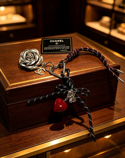 Chanel Vintage-Finish Keychain